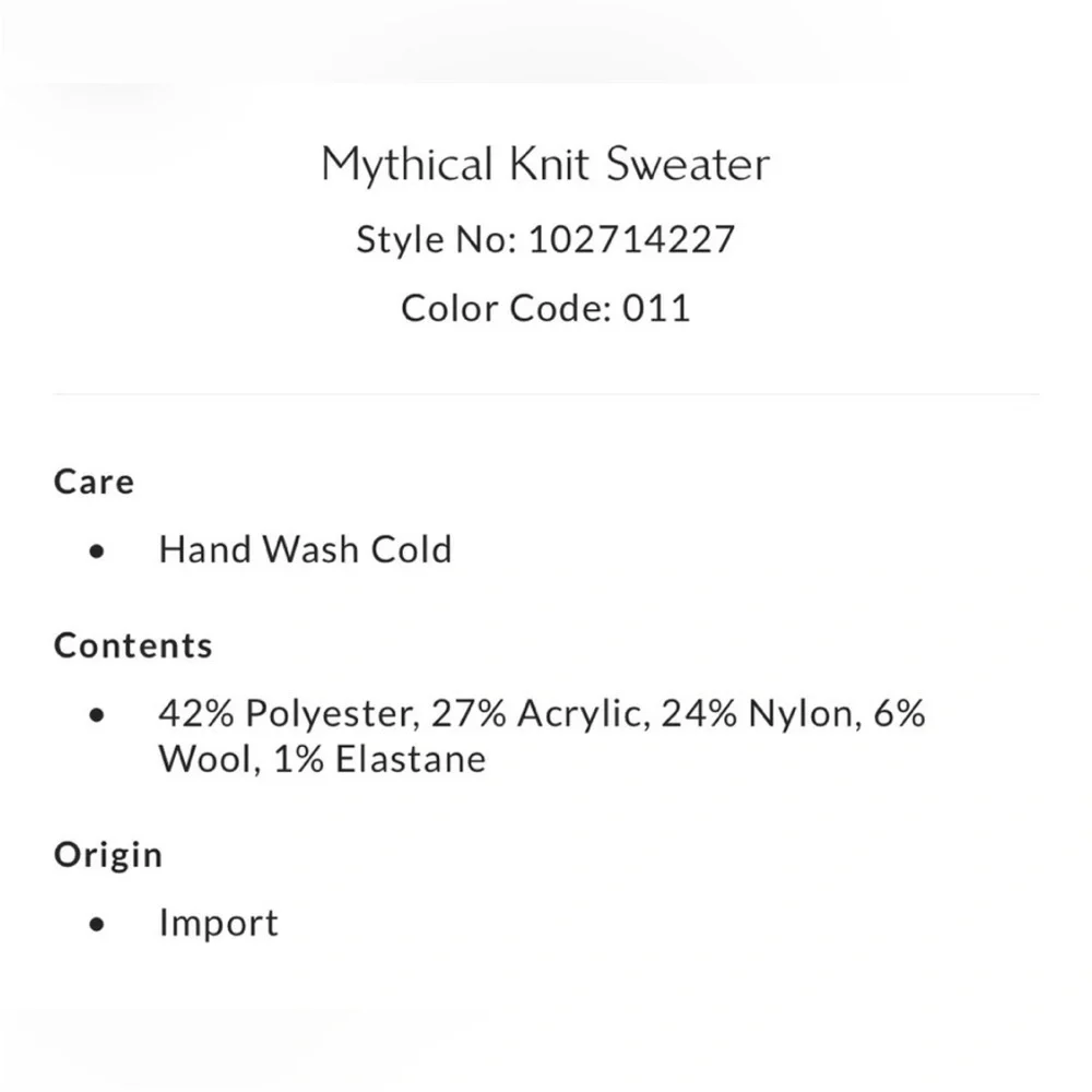 Free People Mythical Knit Sweater Size XS NWT